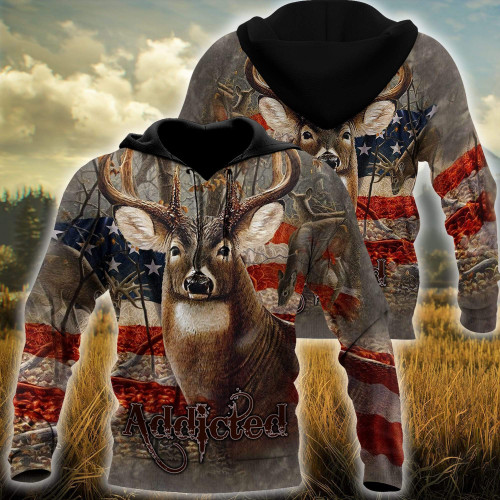 Born To Hunt Deer Hunting All Over Printed hoodie