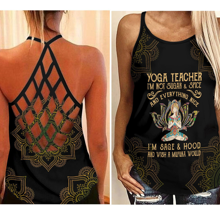 Yoga Teacher I‘m Not Sugar Spice And Everything Nice Tank Top