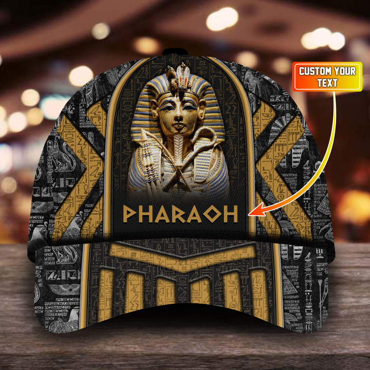 Pharaoh The Ancient King Of Egypt Customized 3D All Over Printed Hat & Cap