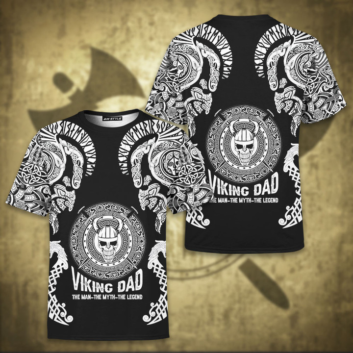 Viking Dad The Man The Myth The Legend Customized Viking All Over Print Shirt