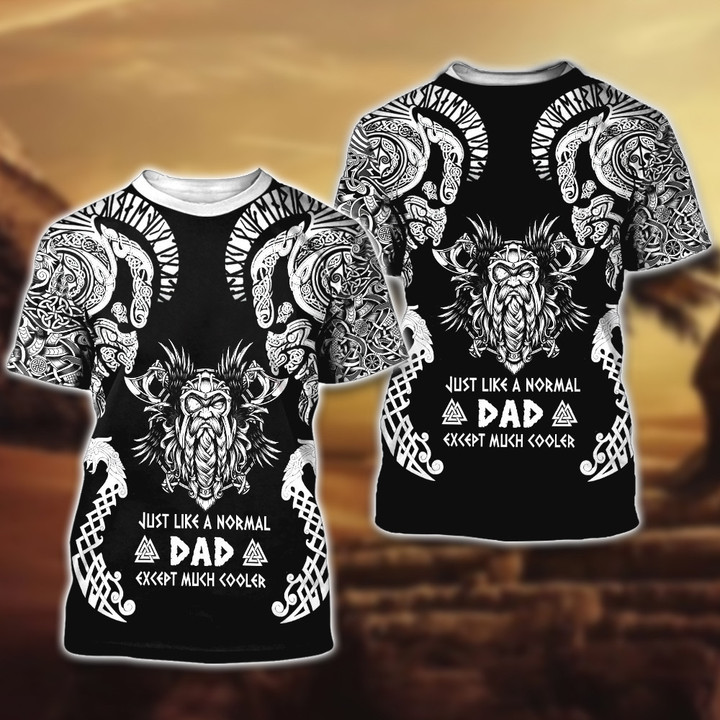Father‘s Day Gift Viking Dad Like A Normal Dad But Cooler All Over Print Shirts