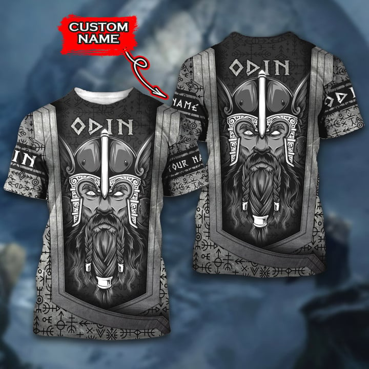 Viking Odin The All Father Art With Customized Name All Over Print Shirts