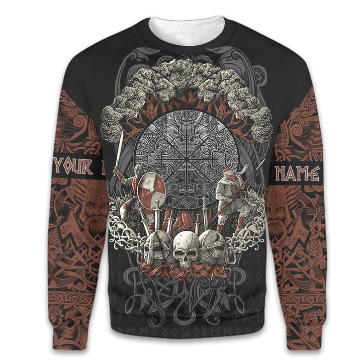 Viking Nordic Tree Of Life Old Norse Pattern Customized All Over Print Sweatshirt
