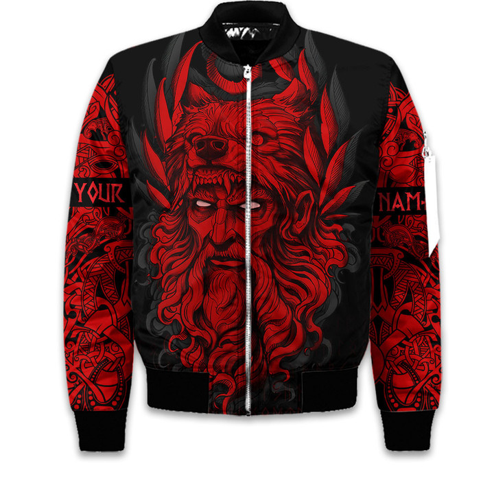 Viking Fenrir Wolf Of Odin Warrior Face Tattoo Customized All Over Print Bomber
