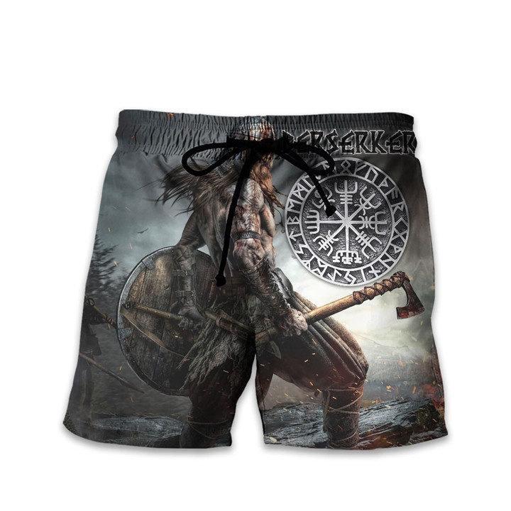 Viking Old Norse Berserker Art And Metal Nordic Armor Customized All Over Print Short Pant