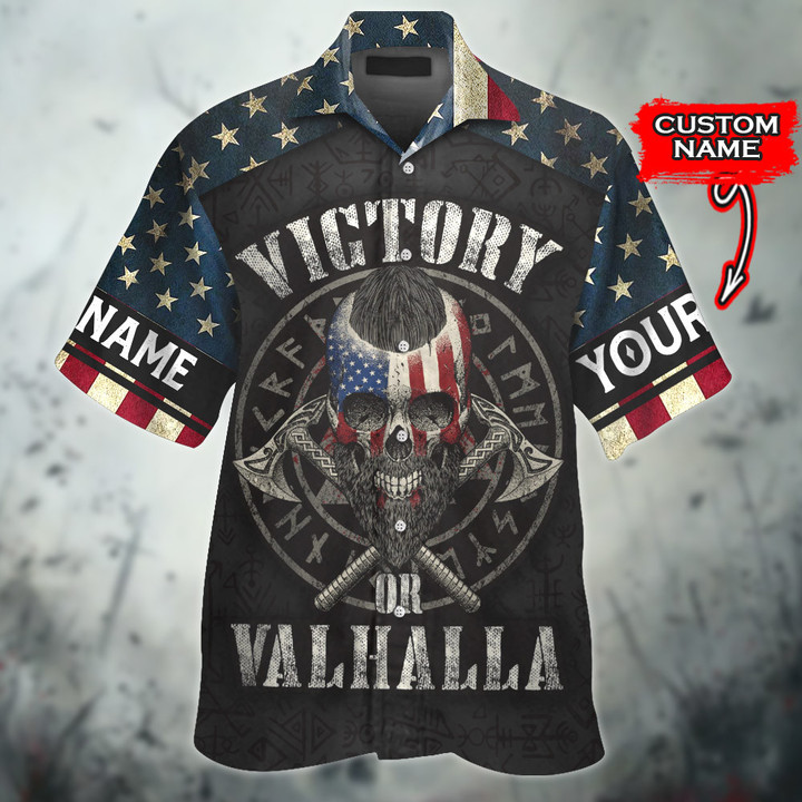 American Viking Victory Or Valhalla Old Nordic Symbol Customized All Over Print Hawaii