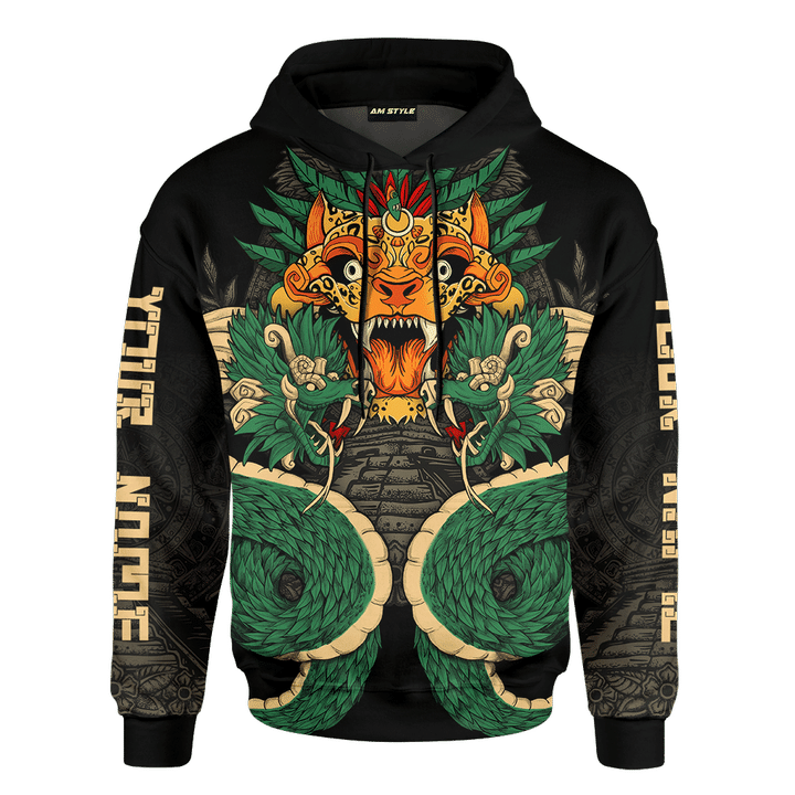 Aztec Tribal Tezcatlipoca Quetzalcoatl Customized 3D All Over Printed Shirt Hoodie