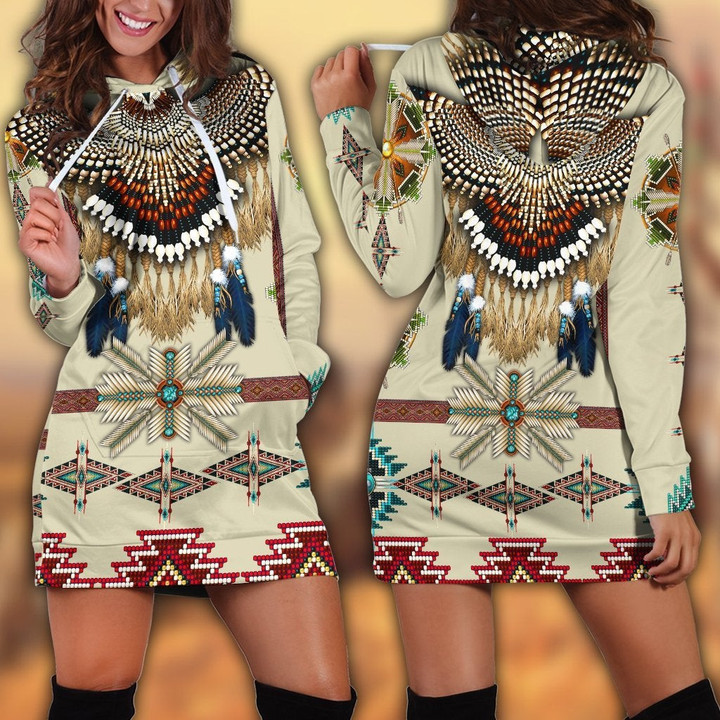 Native American 3D All Over Printed Hoodie Dress - Amaze Style™