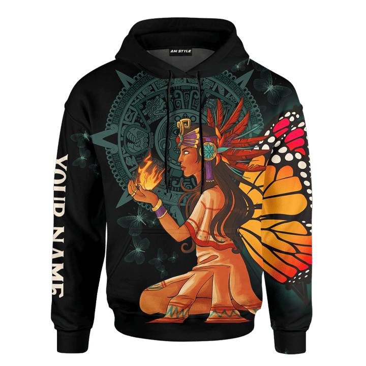 Aztec Itzpapalotl Warrior Goddess Customized 3D All Overprinted Shirt Hoodie