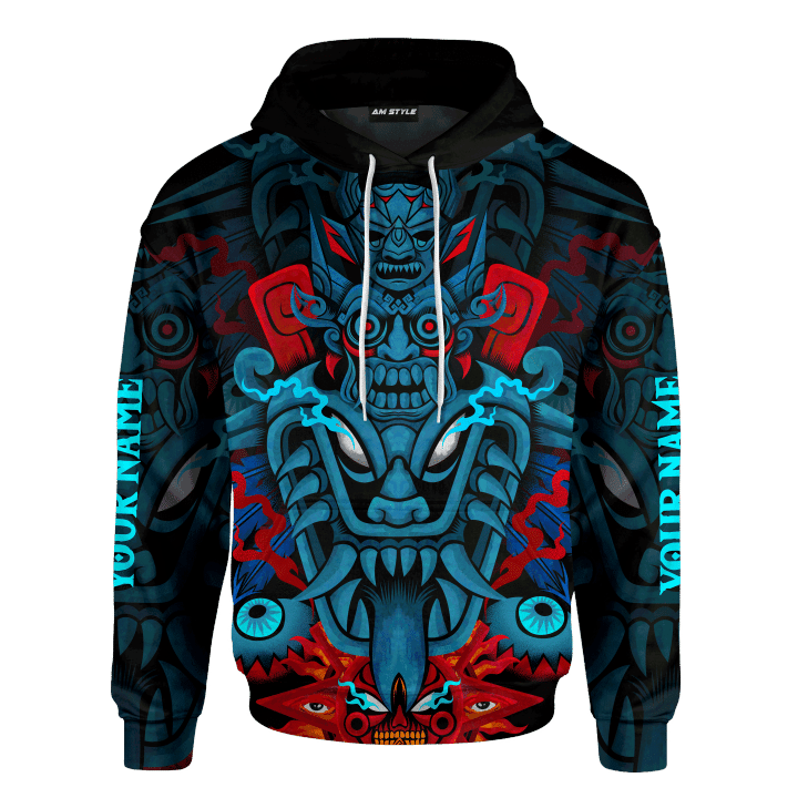 Mexica Fantastic Devil Mask Customized 3D All Overprinted Shirt Hoodie