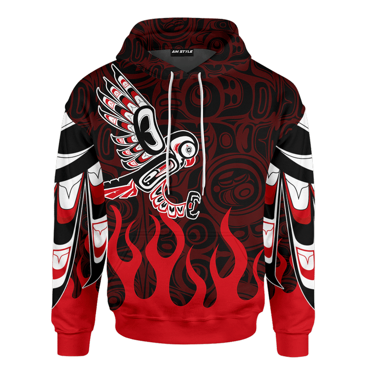 Falcon Native American Zodiac Pacific Northwest Style Customized 3D All Over Printed Shirt Hoodie