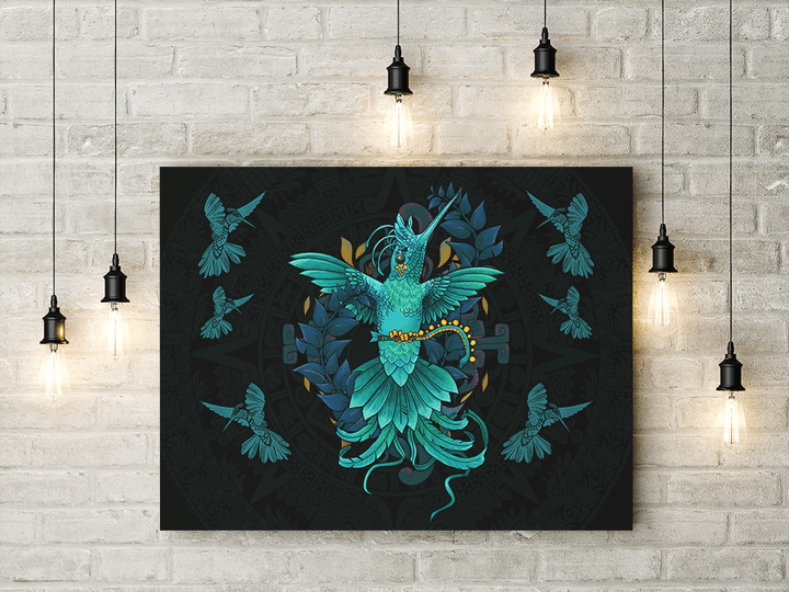 Aztec Hummingbird God Huitzilopochtli Maya Aztec 3D All Over Printed Canvas -
