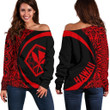 Kanaka Polynesian Women's Off Shoulder Sweater 02 - J4 - Amaze Style™