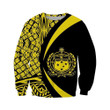 Samoa Polynesian Hoodie - Circle Style Yellow Color - Amaze Style™