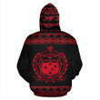 Samoa All Over Hoodie - Black Red Version - BN01 - Amaze Style™