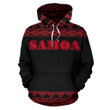 Samoa All Over Hoodie - Black Red Version - BN01 - Amaze Style™
