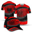 Albania Thunder Tornado Customize 3D All Over Printed Baseball Shirt & Cap
