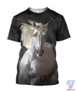 Beautiful White Horse Shirt - Winter Set for Men and Women JJ