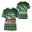 Logger Christmas Woodworking D Full Printing
