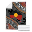 Aboriginal dots Zip pattern Blanket