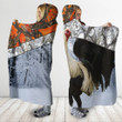 Rooster King Camo II All Over Printed Unisex Deluxe Hooded Blanket ML