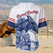 Personalized Name Rodeo Baseball Shirt Barrel Racing Ver