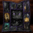 Black Cat Wicca Quilt Blanket MH