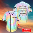 Personalized Name JESUS - WAY MAKER, MIRACLE WORKER, LIGHT IN THE DARKNESS BASEBALL SHIRT .CPD