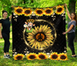 Awesome Cow and Sunflower Quilt VP