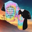 JESUS - MY GOD IS THE LIGHT IN THE DARKNESS BASEBALL SHIRT .CPD