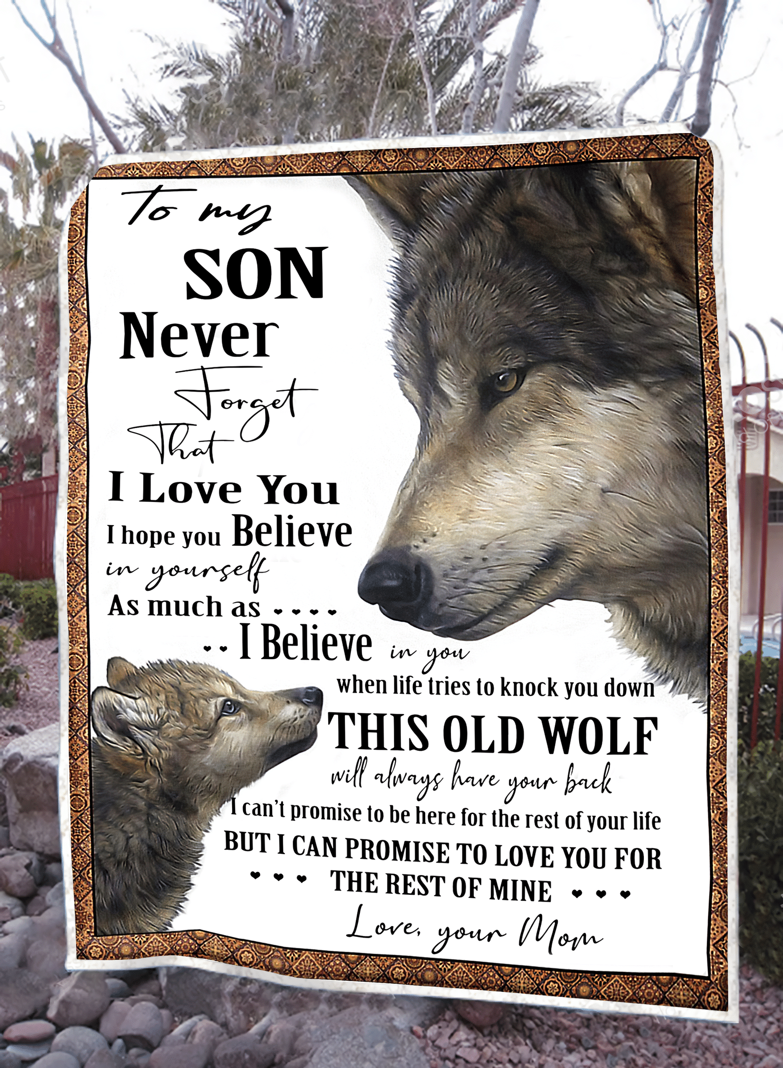 Wolf To My Son Premium Blanket MH