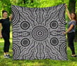 Aboriginal Decors Australian Gifts Grey Circle Dots Quilt DD