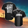 JESUS - I LOVE YOU TO THE CROSS AND BACK BASEBALL SHIRT .CPD