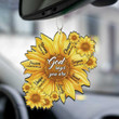 Sunflower God Says You Are Unique Design Car Hanging Ornament
