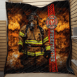 Brave Firefighter Quilt Blanket TNA