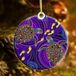 Aboriginal Purple Turtles Dreamtime Christmas Ornaments