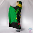 Jamaica - Jamaican Lion Hooded Blanket A