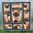 Siamese Cat Quilt Blanket MH