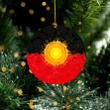 Aboriginal Flag Sun Art Christmas Ornaments