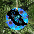 Aboriginal Naidoc Week Blue Turtle Lizard Christmas Ornaments