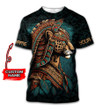 Jaguar Warrior Aztec-Maya Culture Custom Name 3D All Over Printed T Shirt