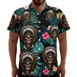 Native American Skull Native Tropical Hawaiian Shirt