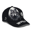 Lone Wolf In The Forest Custom Name 3D Classic Cap Gift For Wolf Lovers