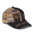 Black Labrador Duck Hunting Personalized Name 3D Classic Cap