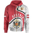 Custom Design Habsburg Hoodie Austrian Coat Of Arms and Flag