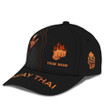 Muay Thai Fire Man Personalized Name Classic Cap Gift For Muay Thai Lovers