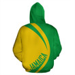 African Hoodie Jamaica Coat Of Arms Zip Up Hoodie Circle Style