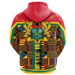 African Hoodie Ghana Kente Style Pullover Hoodie