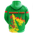 African Hoodie Burkina Faso Hoodie Coat Of Arms Spaint Style