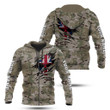 Hoodifize Unisex Shirts Custom Name United Kingdom Camouflage Skull Army